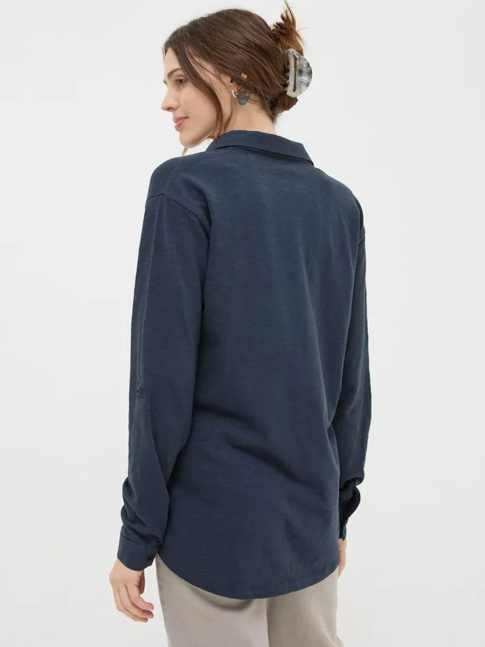 Fat Face Tops and TShirts Paige Blue Jersey Shirt 8211 Women