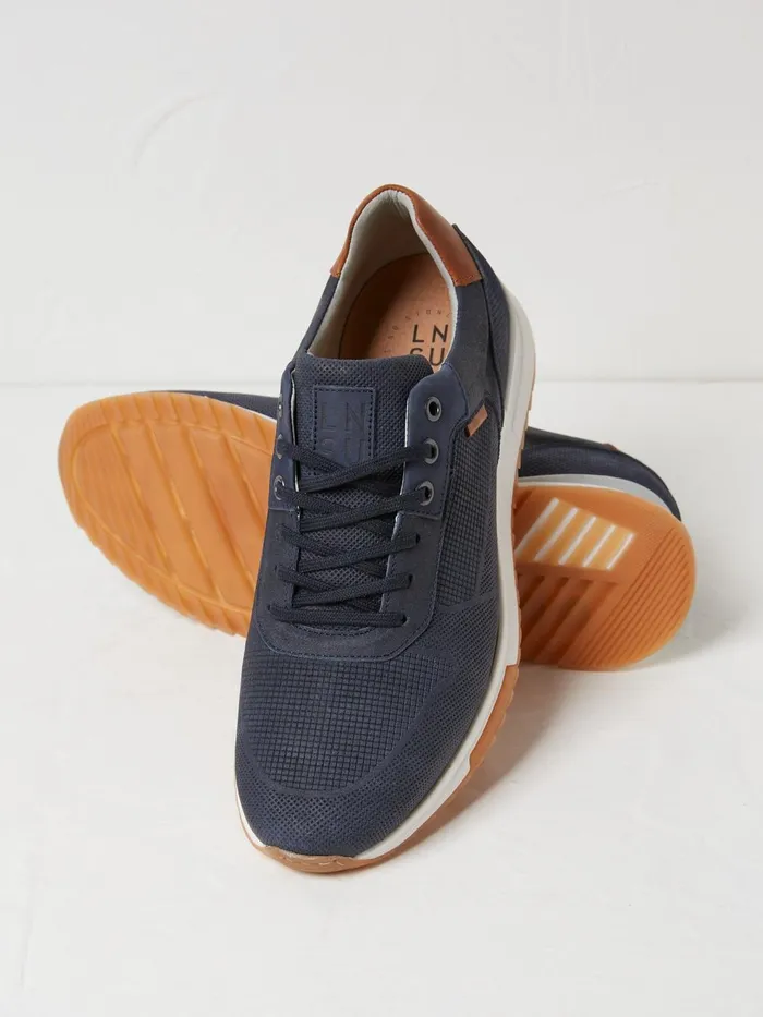 Fat Face Trainers Wells Blue Leather Trainers 8211 Men