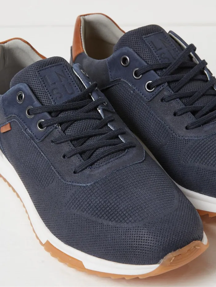 Fat Face Trainers Wells Blue Leather Trainers 8211 Men