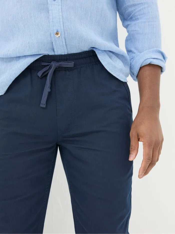 Fat Face Trousers and Chinos Blue Straight Cotton Linen Trousers 8211 Men