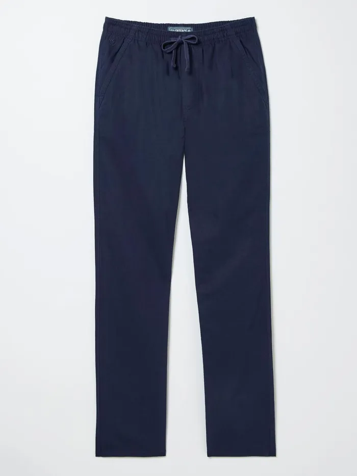 Fat Face Trousers and Chinos Blue Straight Cotton Linen Trousers 8211 Men