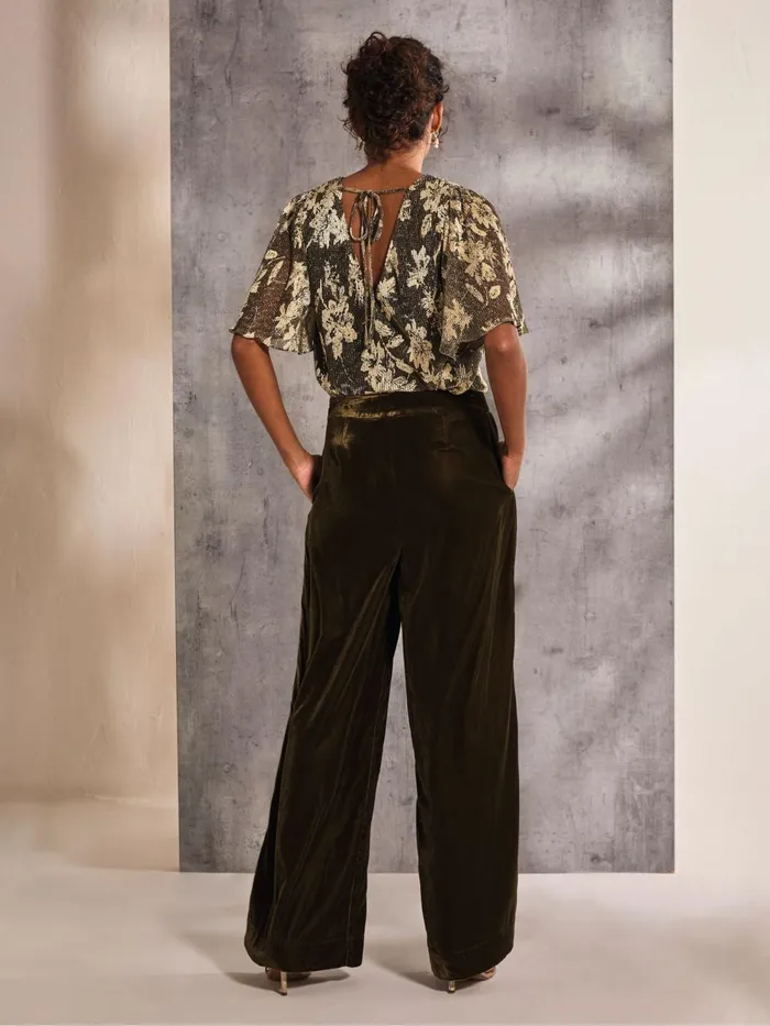 Fat Face Trousers and Leggings Ava Brown Velvet Trousers 8211 Women