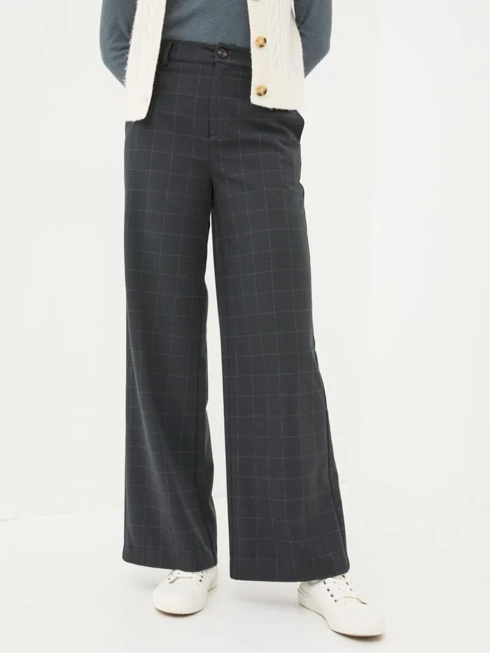 Fat Face Trousers and Leggings Presley Grey Herringbone Trousers 8211 Women