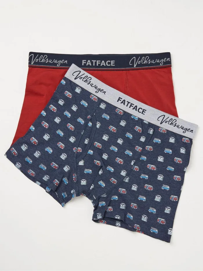 Fat Face Underwear Blue Vw Surf Camper Boxers 2 Pack 8211 Men