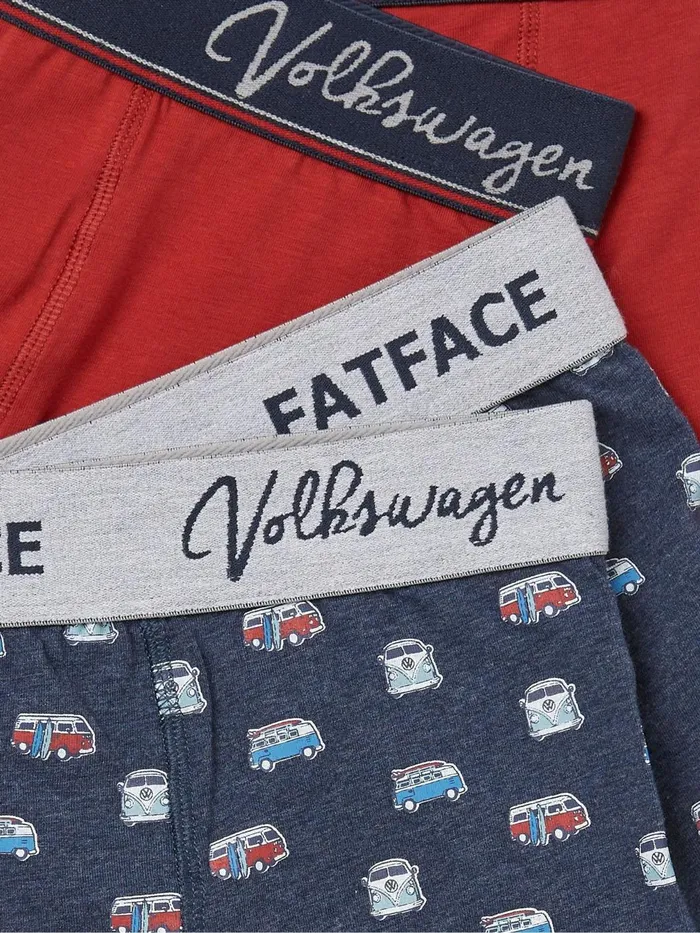 Fat Face Underwear Blue Vw Surf Camper Boxers 2 Pack 8211 Men
