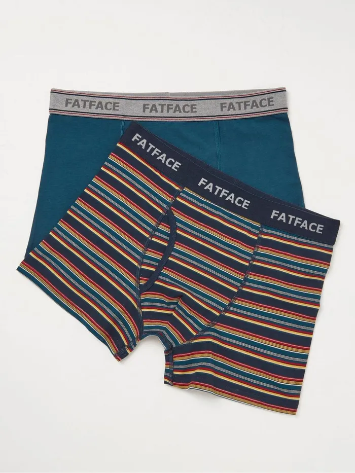 Fat Face Underwear Red Salcombe Stripe Boxers 2 Pack 8211 Men