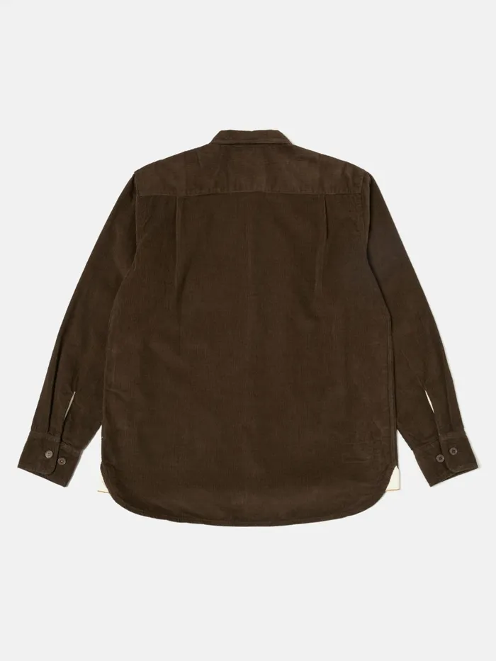 Field Shirt In Brown Fine Cord Men Universal Works Overshirts