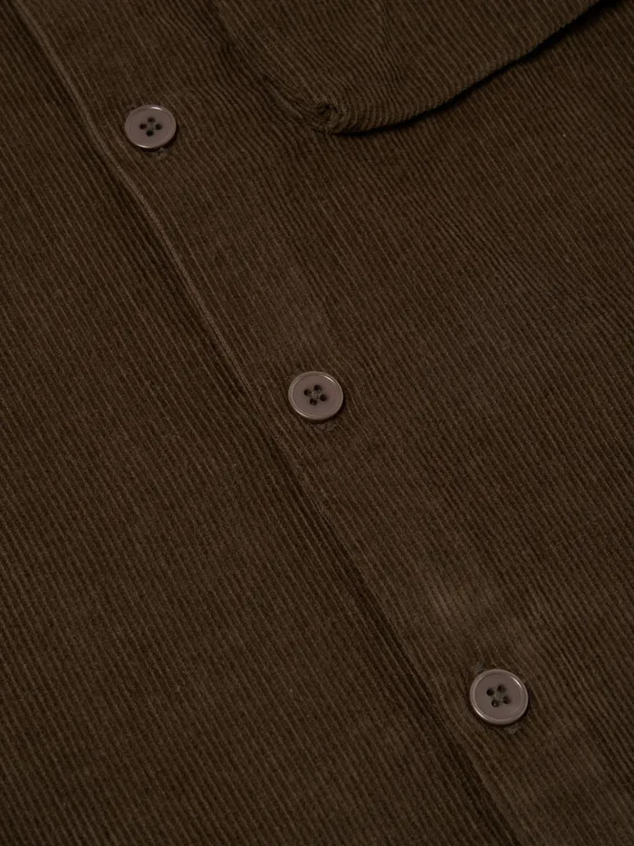 Field Shirt In Brown Fine Cord Men Universal Works Overshirts