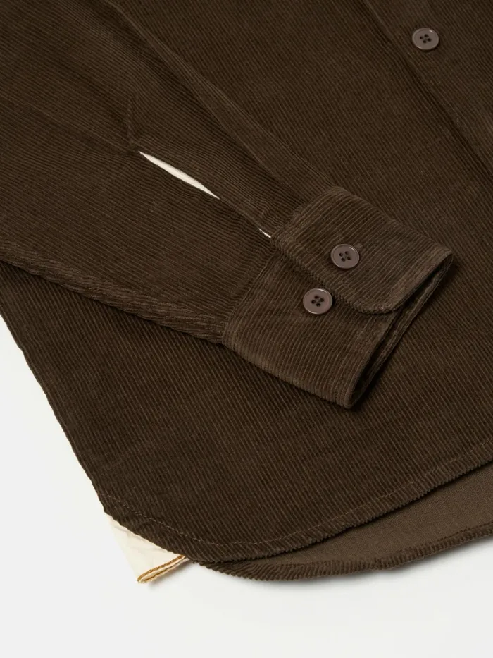 Field Shirt In Brown Fine Cord Men Universal Works Overshirts