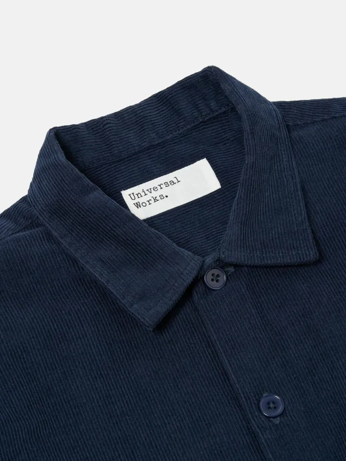 Field Shirt In Navy Fine Cord Men Universal Works Overshirts