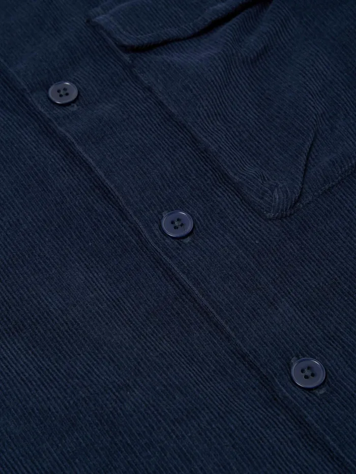 Field Shirt In Navy Fine Cord Men Universal Works Overshirts