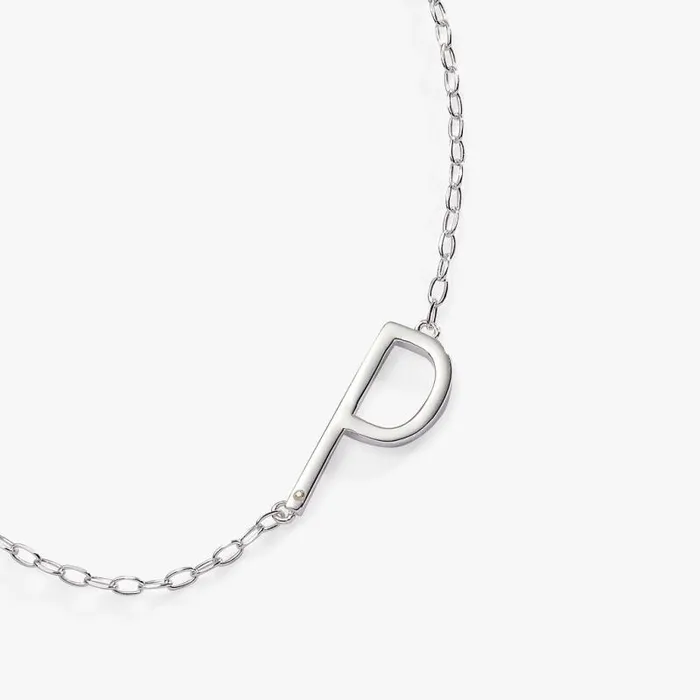 Fine Jewelry Women Alex And Ani Initial P Precious Elongated Necklace Sterling Silver