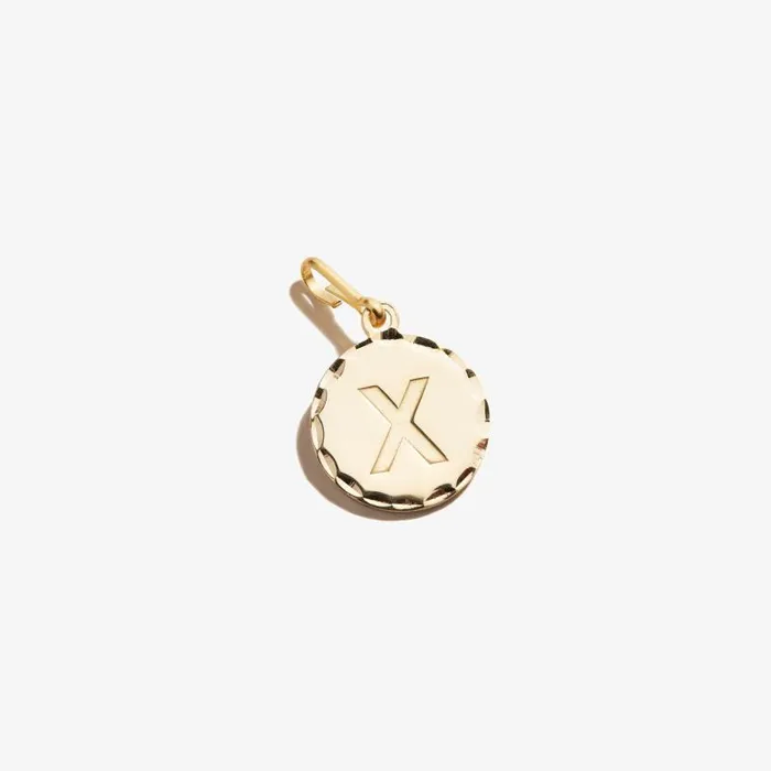 Fine Jewelry Women Alex And Ani Initial X Charm 14kt Gold Over Sterling Silver