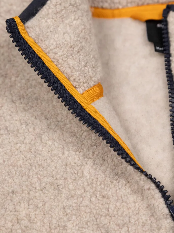 Finisterre Fleece Men Hegen Wool Fleece Vest Oatmeal