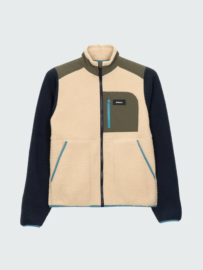 Finisterre Fleece Women Bolster Full Zip Fleece Navyoatmealolive