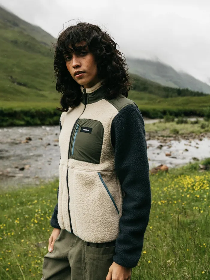 Finisterre Fleece Women Bolster Full Zip Fleece Navyoatmealolive
