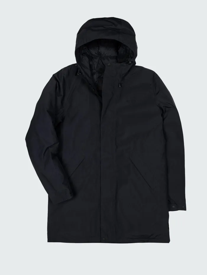 Finisterre Jackets and Coats Men Caelus Waterproof Parka Black