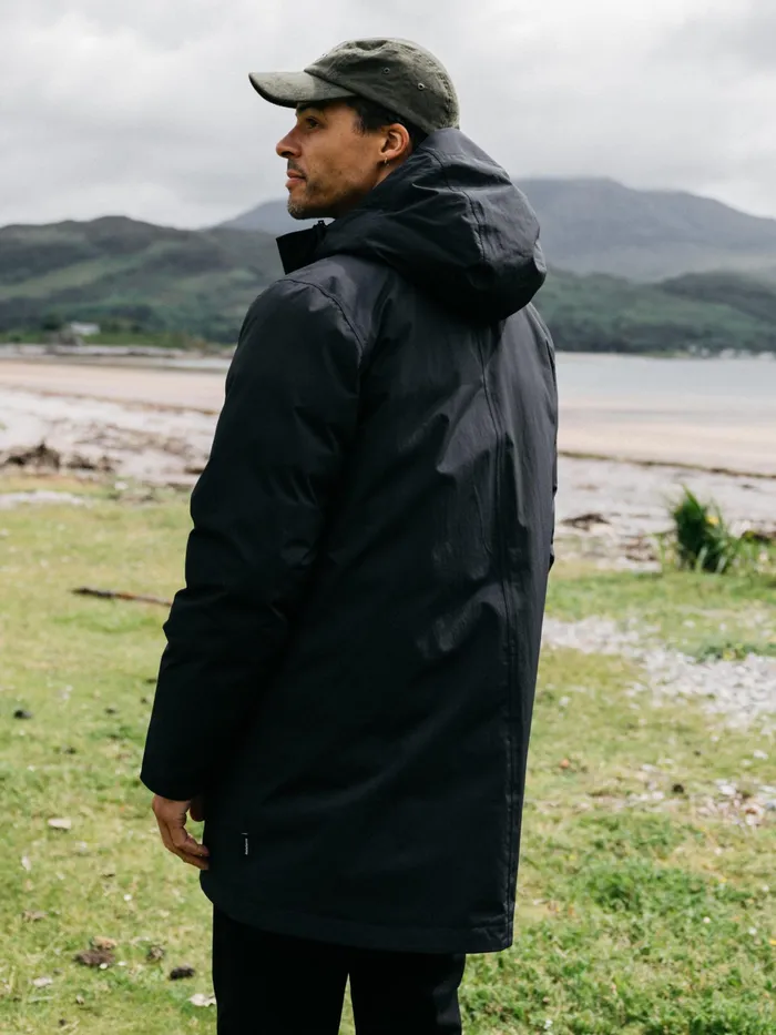 Finisterre Jackets and Coats Men Caelus Waterproof Parka Black