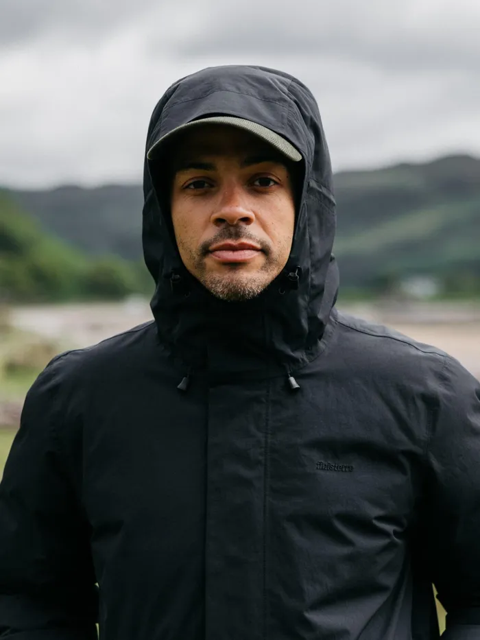 Finisterre Jackets and Coats Men Caelus Waterproof Parka Black