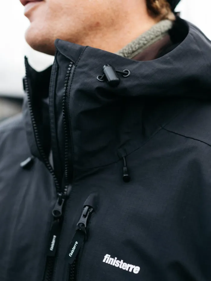 Finisterre Jackets and Coats Men Stormbird Waterproof Jacket Black