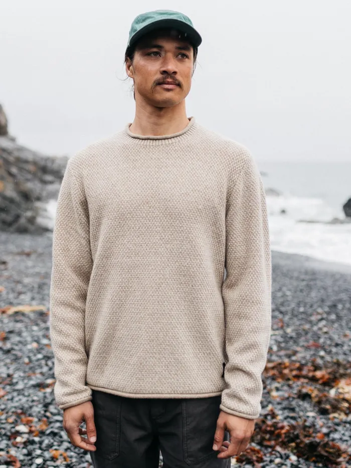 Finisterre Knitwear Men Barents Sweater Oatmeal