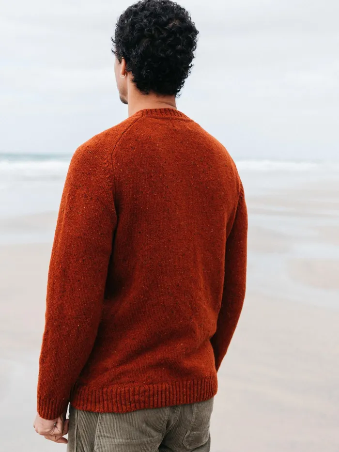 Finisterre Knitwear Men Furlong Crew Sweater Sable