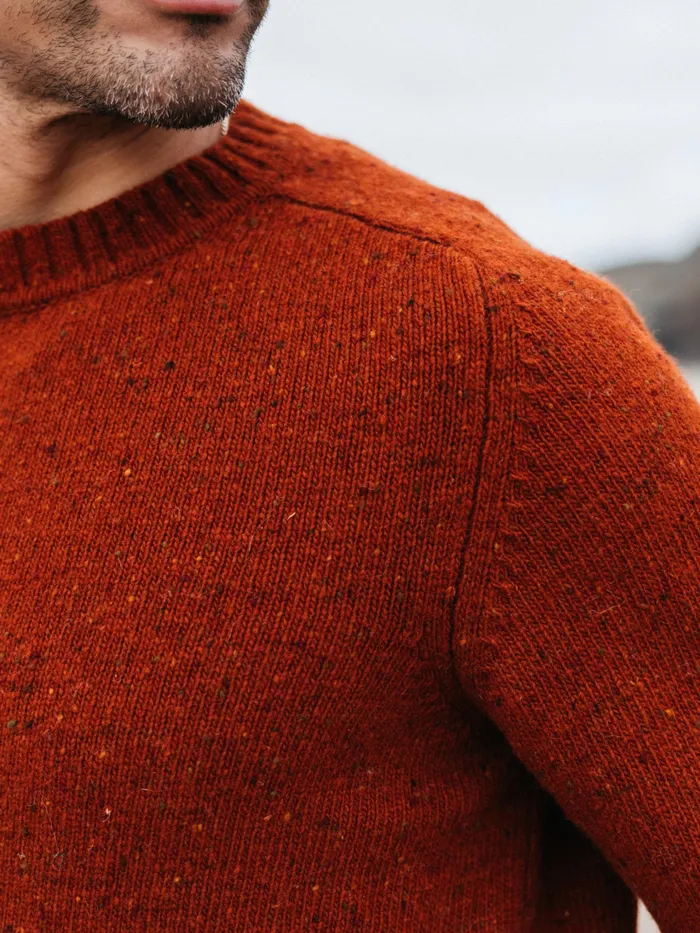 Finisterre Knitwear Men Furlong Crew Sweater Sable
