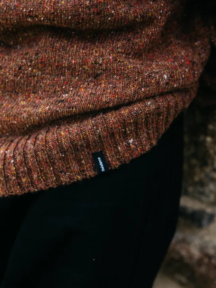 Finisterre Knitwear Men Furlong Roll Neck Sweater Spice
