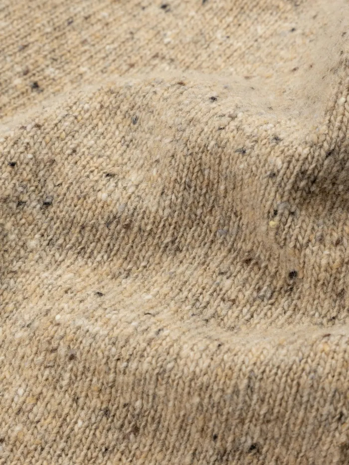 Finisterre Knitwear Women Farne Roll Neck Knit Sweater Oatmeal