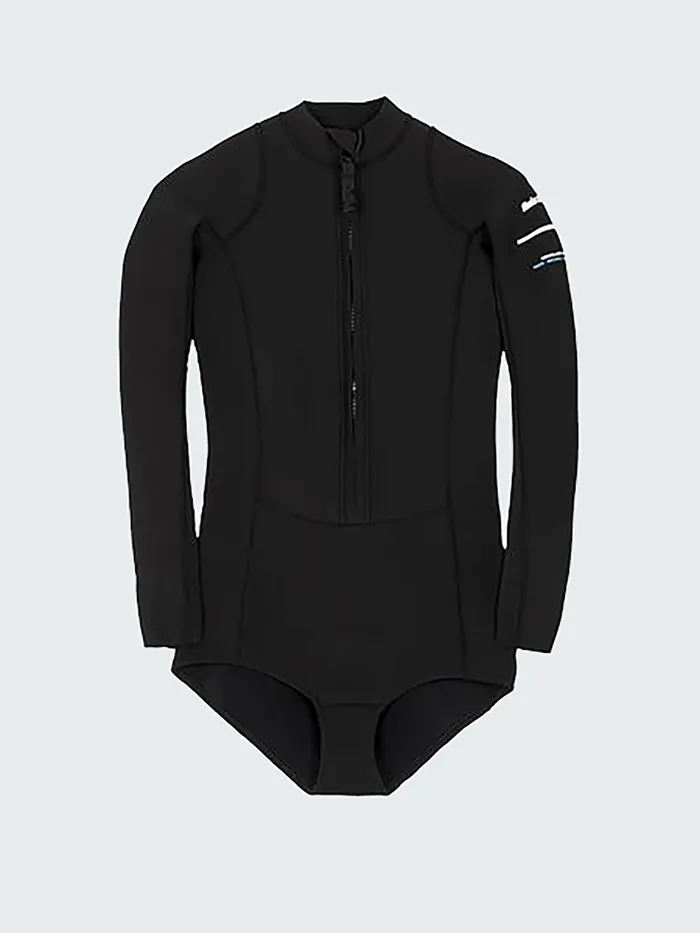 Finisterre Swimwear and Bikinis Women Nieuwland 2mm Yulex Long Sleeve Swimsuit Black