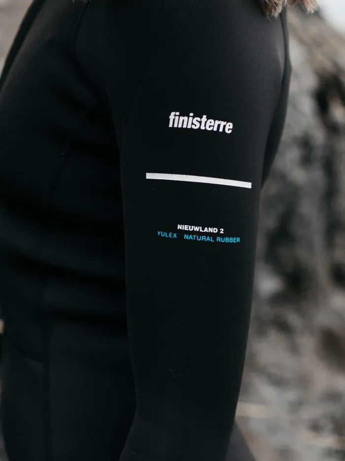 Finisterre Swimwear and Bikinis Women Nieuwland 2mm Yulex Long Sleeve Swimsuit Black
