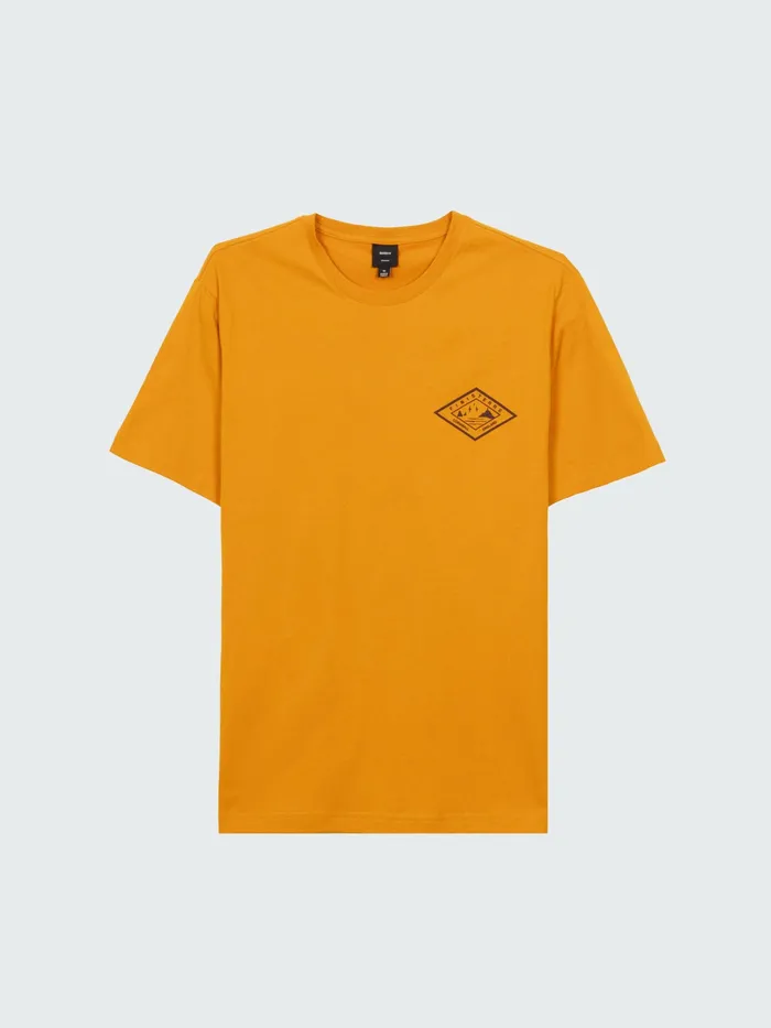 Finisterre TShirts Men Diamond Logo TShirt Harvest Gold