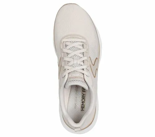 Flex Appeal 50 8211 Luxe Glow Natural Gold Women SKECHERS Lace Up