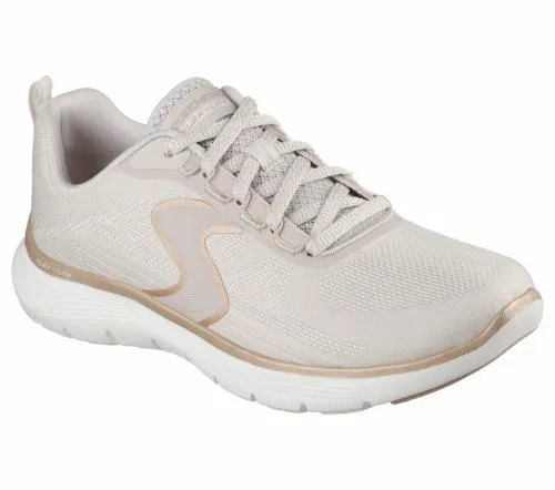 Flex Appeal 50 8211 Luxe Glow Natural Gold Women SKECHERS Lace Up