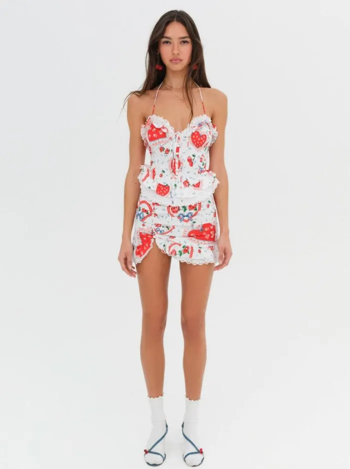 For Love and Lemons Bottoms Daisy Mae Mini Skirt White 8211 Women For Love and Lemons Bottoms Daisy Mae Mini Skirt White 8211 Women
