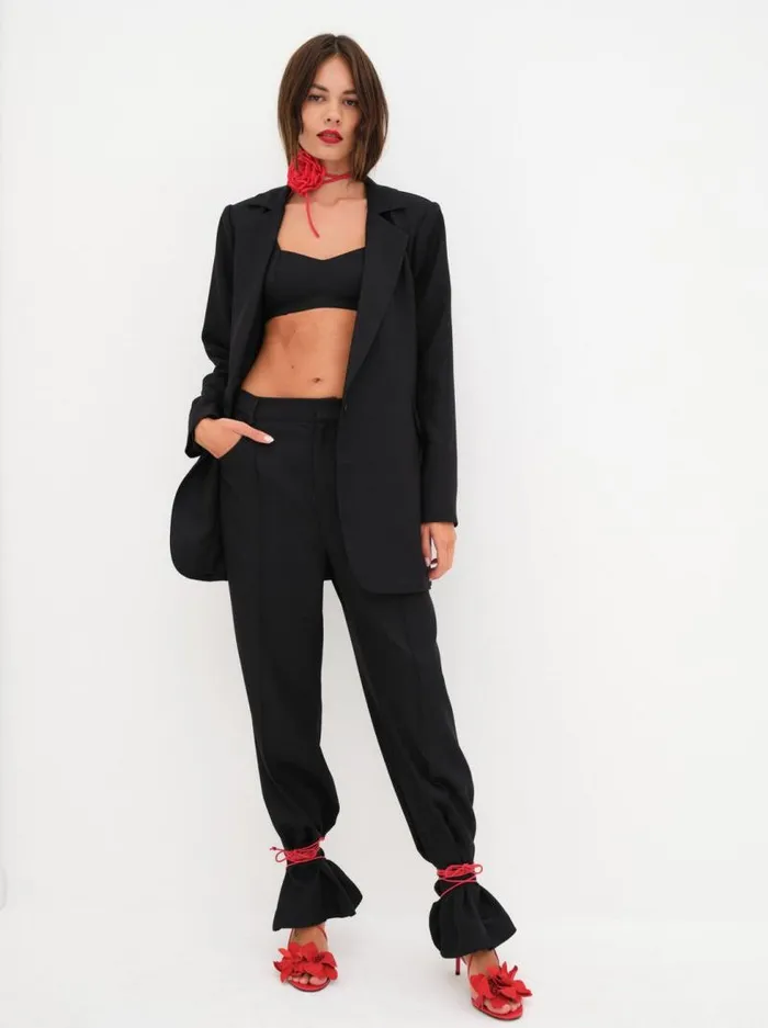 For Love and Lemons Bottoms Shannon Pant Black 8211 Women