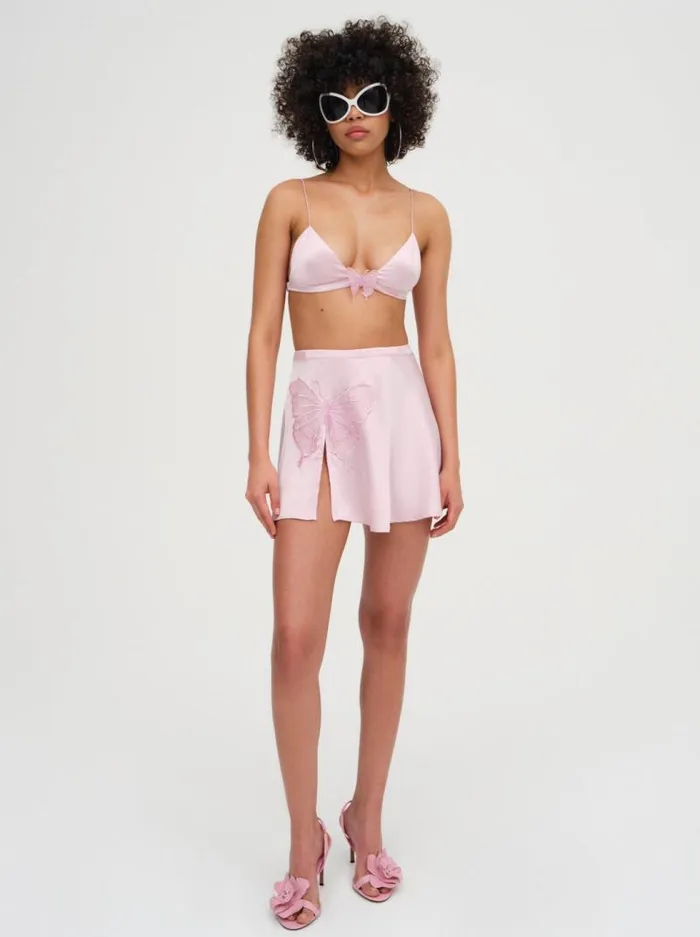 For Love and Lemons Bottoms Truette Mini Skirt Pink 8211 Women