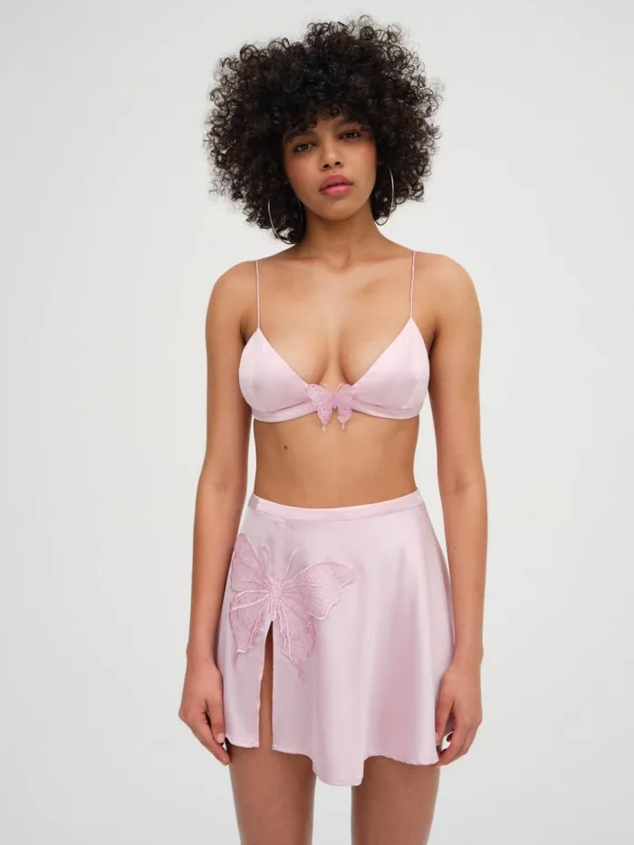 For Love and Lemons Bottoms Truette Mini Skirt Pink 8211 Women