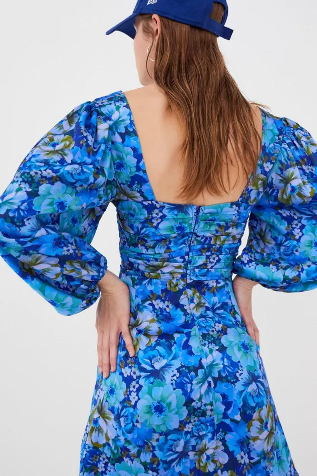 For Love and Lemons Dresses Astor Mini Dress Blue 8211 Women For Love and Lemons Dresses Astor Mini Dress Blue 8211 Women