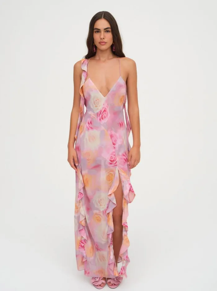 For Love and Lemons Dresses Beate Maxi Dress Pink 8211 Women
