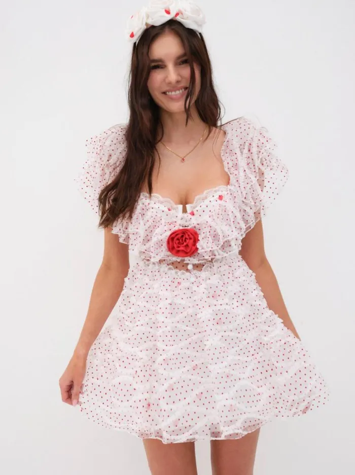 For Love and Lemons Dresses Ilaria Mini Dress White 8211 Women