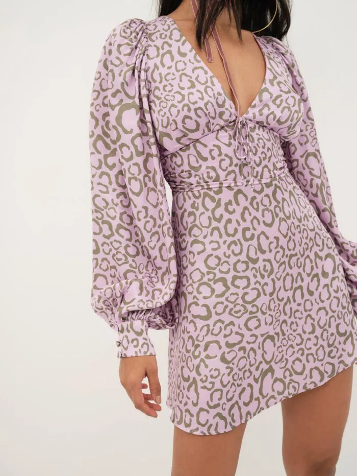 For Love and Lemons Dresses June Mini Dress Purple 8211 Women For Love and Lemons Dresses June Mini Dress Purple 8211 Women