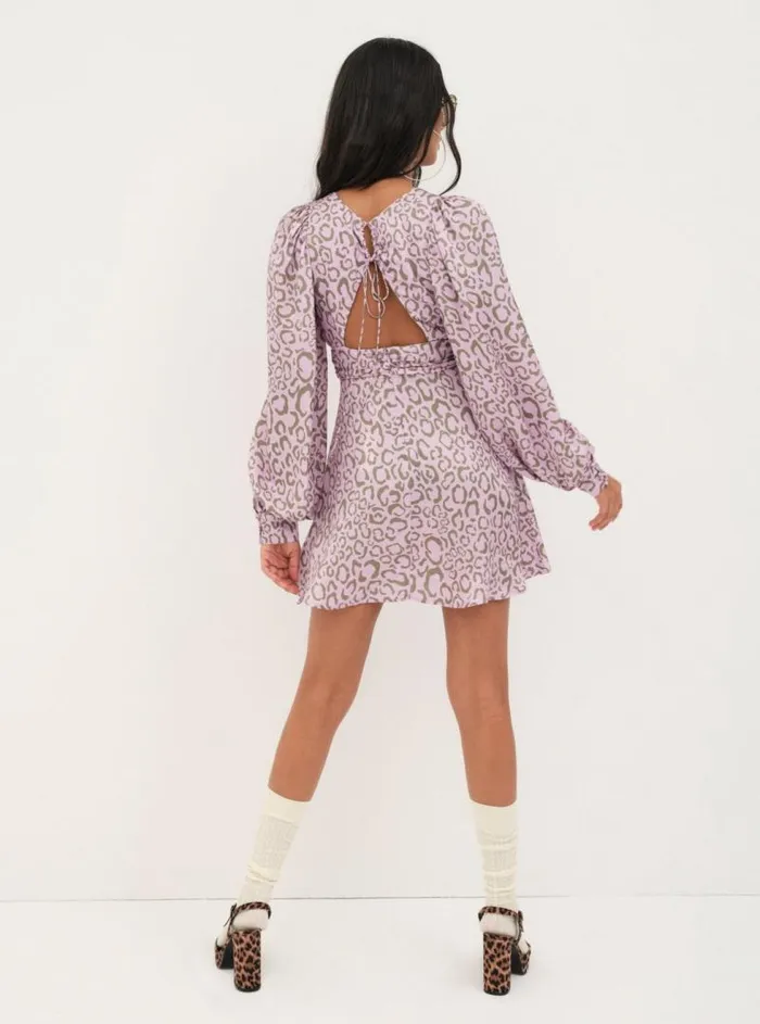 For Love and Lemons Dresses June Mini Dress Purple 8211 Women For Love and Lemons Dresses June Mini Dress Purple 8211 Women