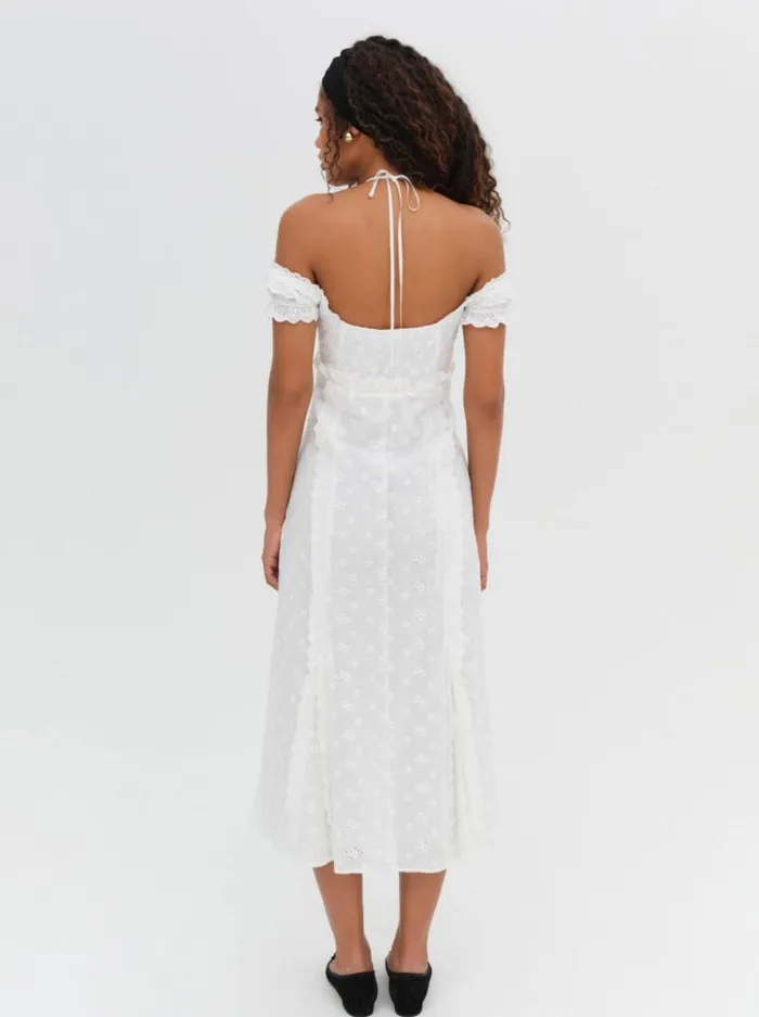 For Love and Lemons Dresses Marlowe Midi Dress White 8211 Women For Love and Lemons Dresses Marlowe Midi Dress White 8211 Women