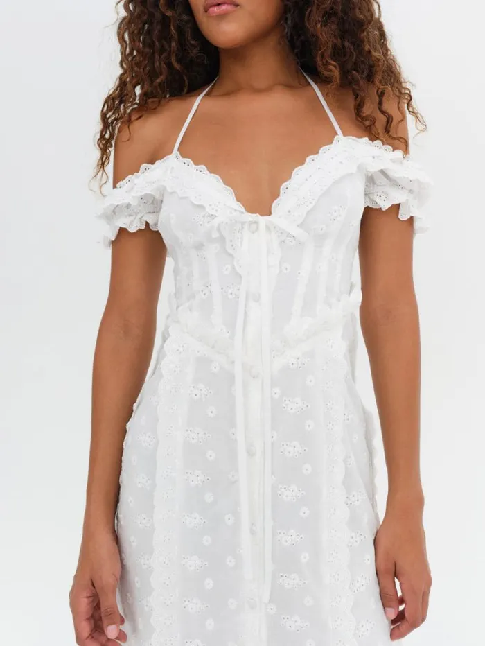 For Love and Lemons Dresses Marlowe Midi Dress White 8211 Women For Love and Lemons Dresses Marlowe Midi Dress White 8211 Women