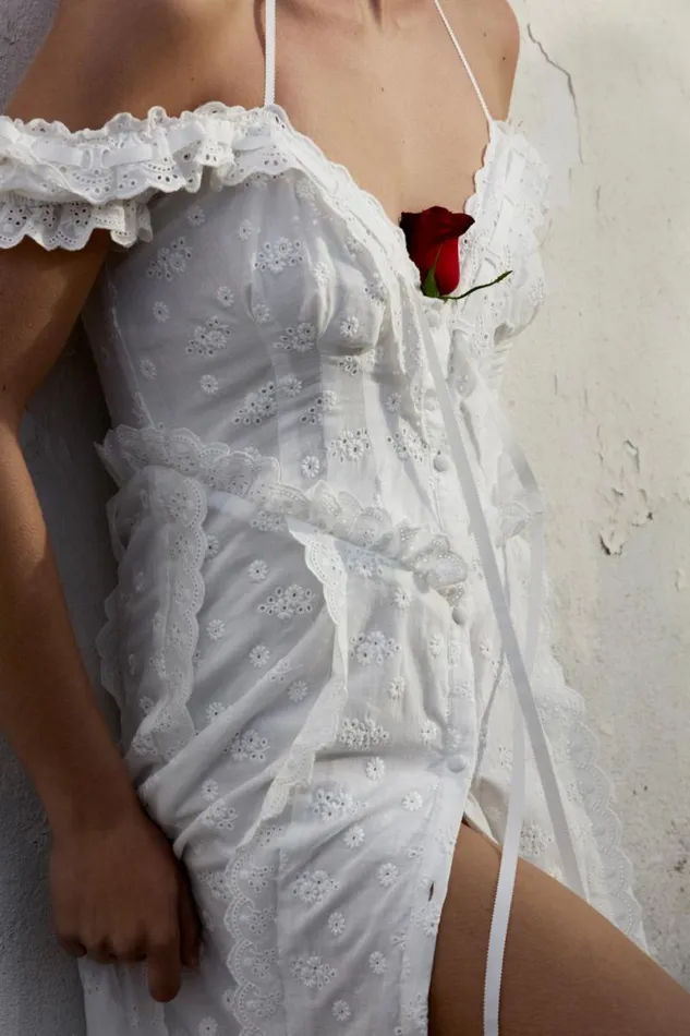 For Love and Lemons Dresses Marlowe Midi Dress White 8211 Women For Love and Lemons Dresses Marlowe Midi Dress White 8211 Women