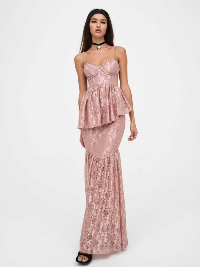 For Love and Lemons Dresses Shai Maxi Dress Pink 8211 Women For Love and Lemons Dresses Shai Maxi Dress Pink 8211 Women