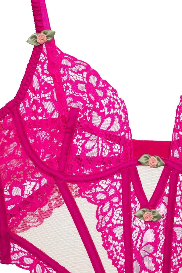 For Love and Lemons Lingerie Butterfly Lace Teddy Pink 8211 Women For Love and Lemons Lingerie Butterfly Lace Teddy Pink 8211 Women