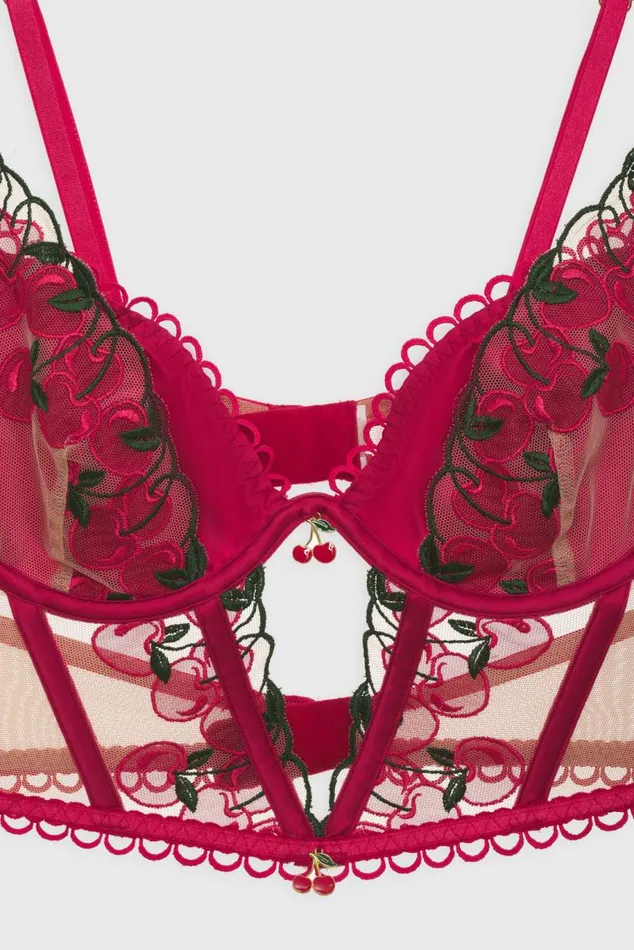 For Love and Lemons Lingerie Cherie Bustier Red 8211 Women For Love and Lemons Lingerie Cherie Bustier Red 8211 Women