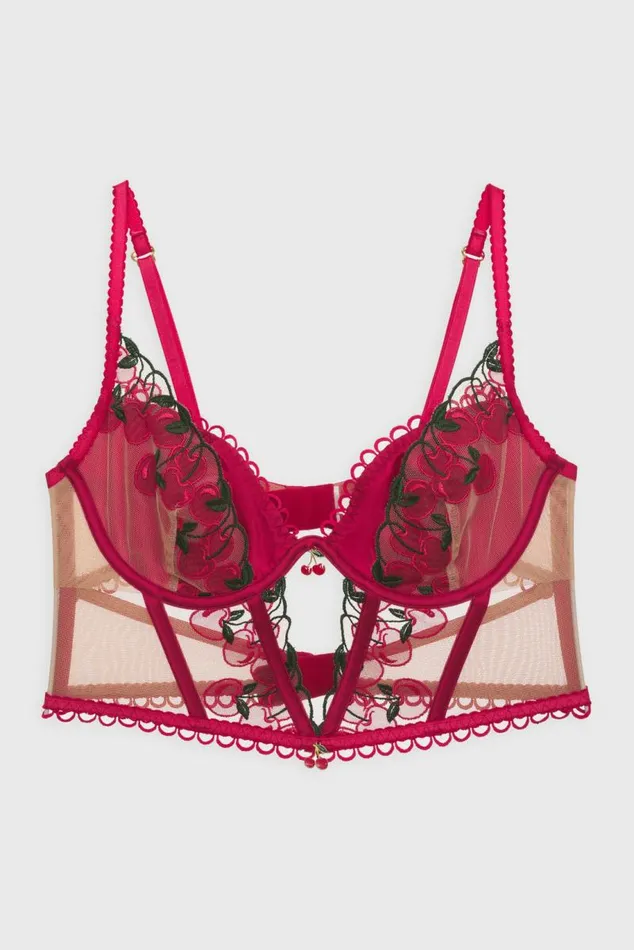 For Love and Lemons Lingerie Cherie Bustier Red 8211 Women For Love and Lemons Lingerie Cherie Bustier Red 8211 Women